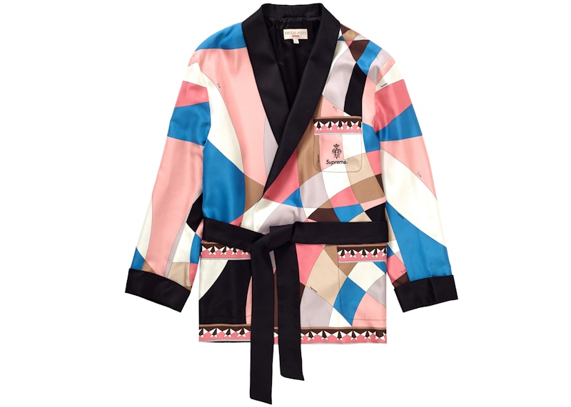 Supreme Emilio Pucci Silk Smoking Jacket Dusty Pink