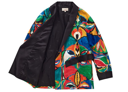 Supreme Emilio Pucci Silk Smoking Jacket Multicolor