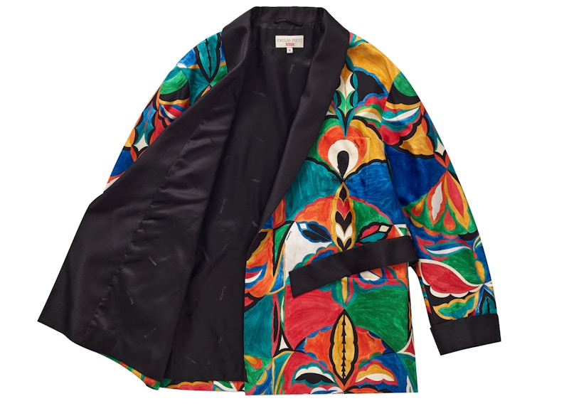 Supreme Emilio Pucci Silk Smoking Jacket Multicolor