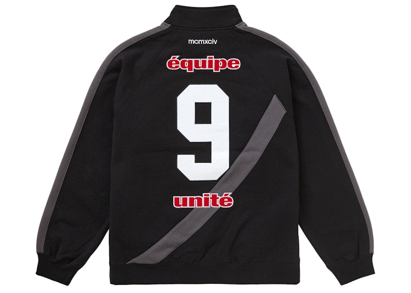 Supreme Equipé Half Zip Sweatshirt Black