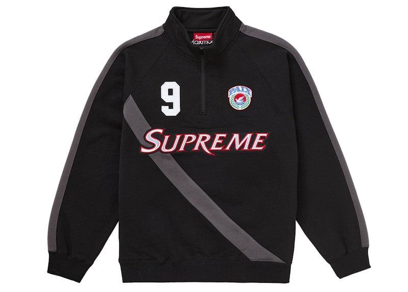 Supreme Equipé Half Zip Sweatshirt Black