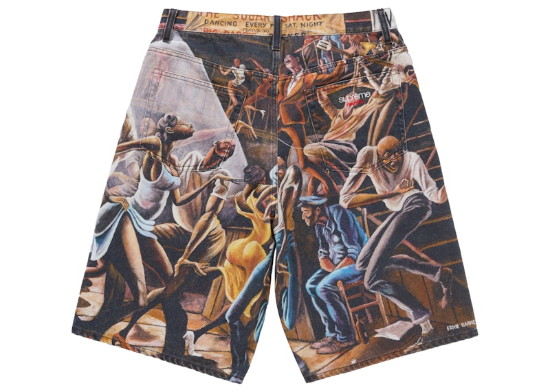 Supreme Ernie Barnes Baggy Denim Short Dance