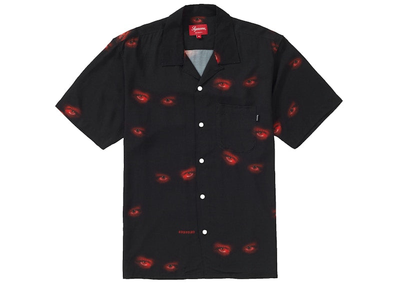 Supreme Eyes Rayon Shirt Black