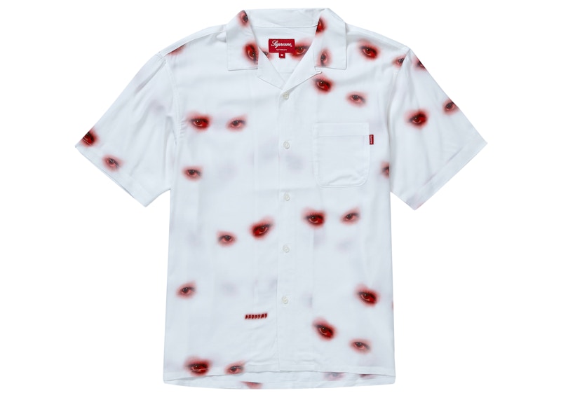 Supreme Eyes Rayon Shirt Off White