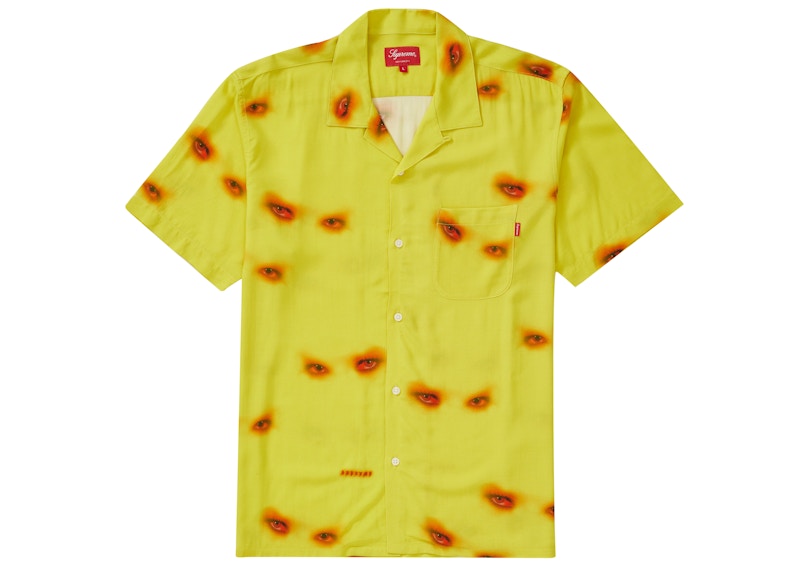Supreme Eyes Rayon Shirt Yellow