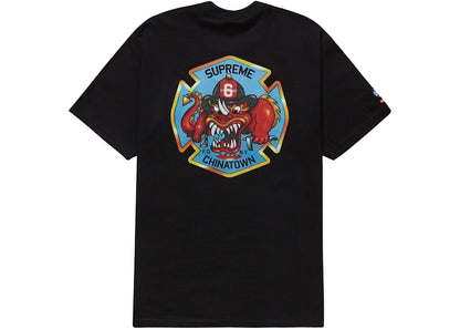 Supreme FDNY Engine 9 Tee Black