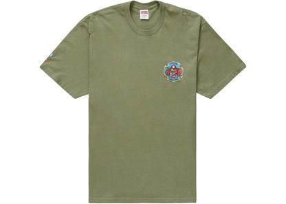 Supreme FDNY Engine 9 Tee Light Olive