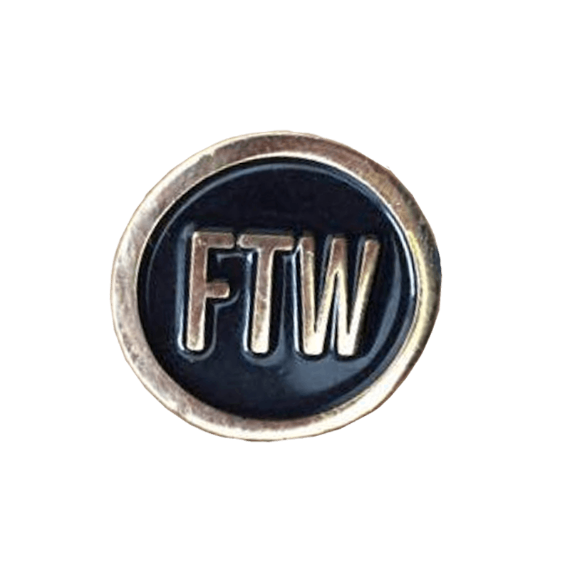 Supreme FTW Pin (Schott SS13) Gold