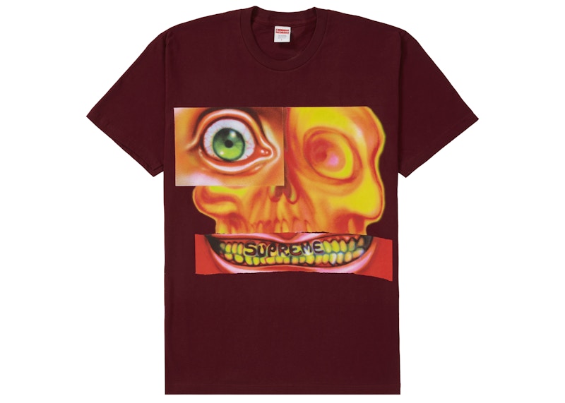 Supreme Face Tee Burgundy