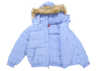 Supreme Facemask 700-Fill Down Puffer Jacket Light Blue
