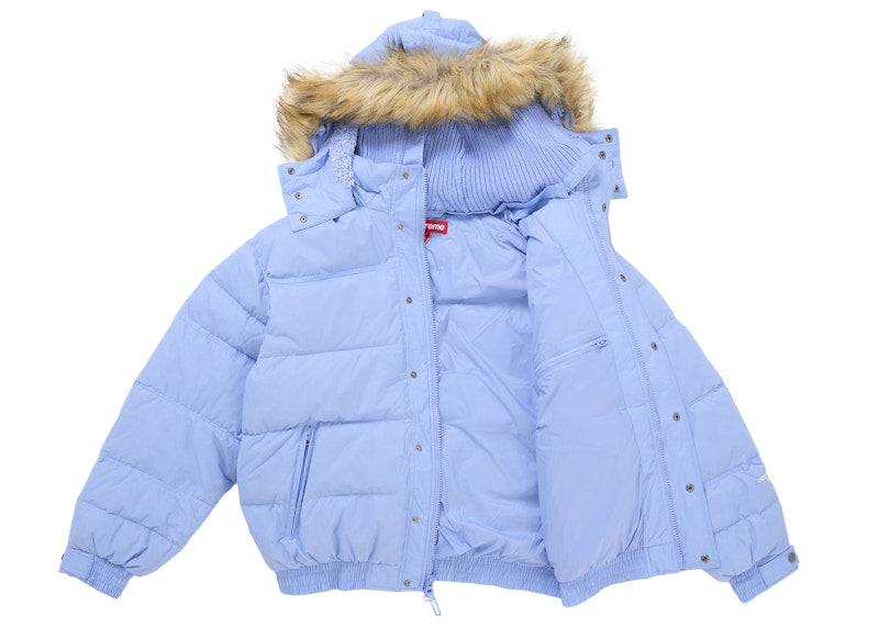 Supreme Facemask 700-Fill Down Puffer Jacket Light Blue