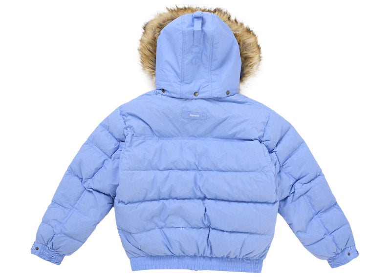 Supreme Facemask 700-Fill Down Puffer Jacket Light Blue