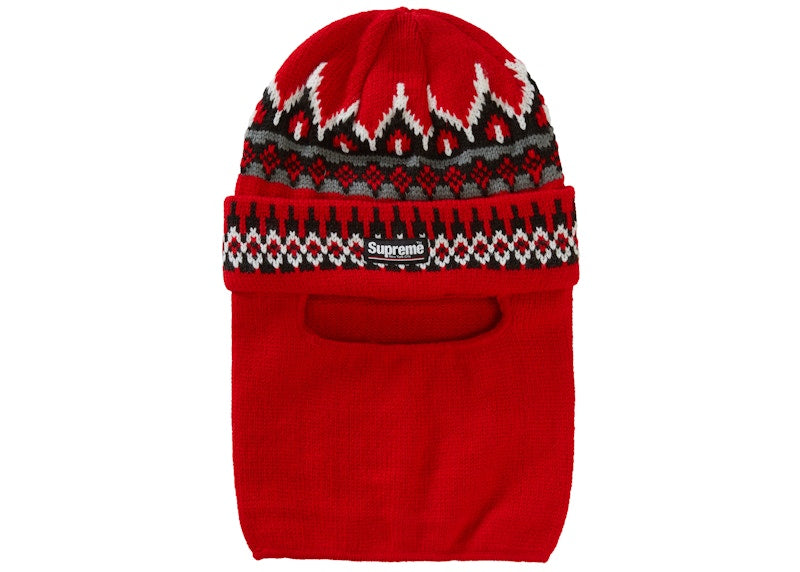 Supreme Facemask Beanie Red