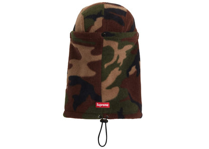 Supreme Facemask Polartec Camp Cap Woodland Camo