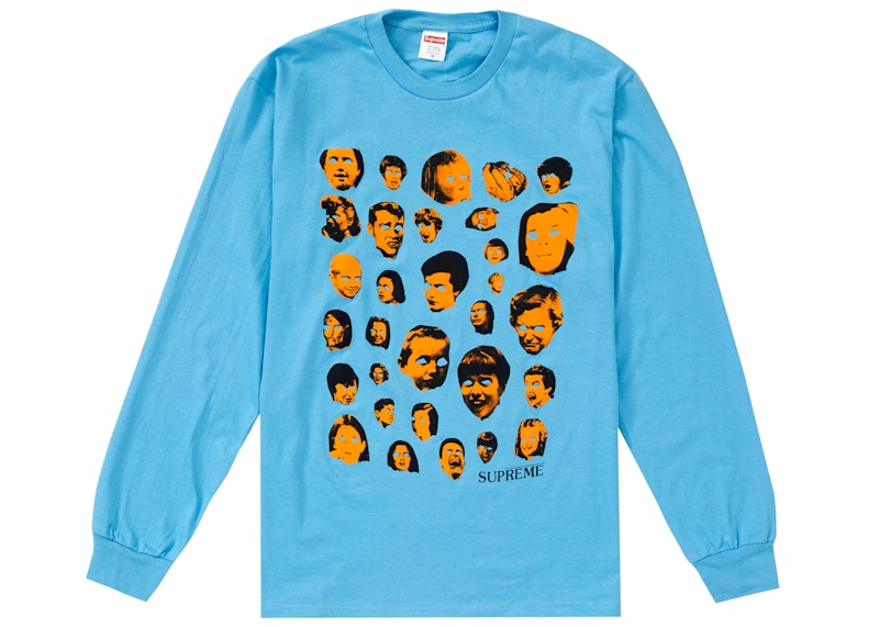 Supreme Faces L/S Tee Light Slate
