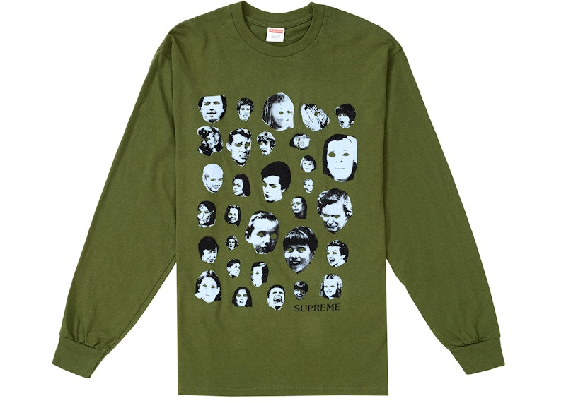 Supreme Faces L/S Tee Olive