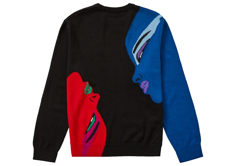 Supreme Faces Sweater Black