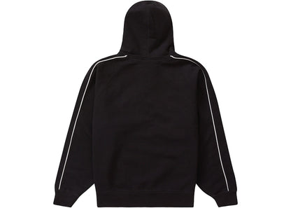 Supreme Falcon Raglan Zip Up Hooded Sweatshirt Black