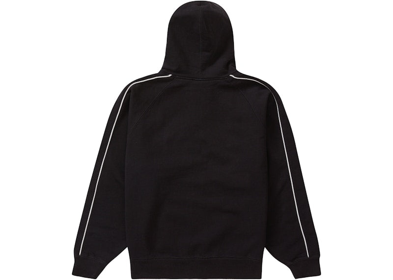 Supreme Falcon Raglan Zip Up Hooded Sweatshirt Black