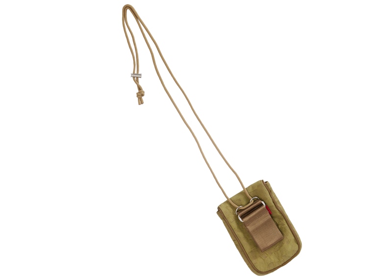 Supreme Fat Tip Jacquard Denim Neck Pouch Olive