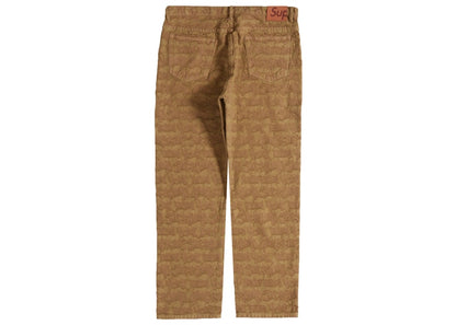 Supreme Fat Tip Jacquard Regular Jean Olive