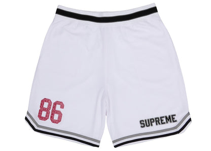 Supreme Faux Croc Basketball Short White
