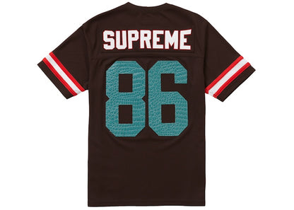 Supreme Faux Croc Football Jersey Brown