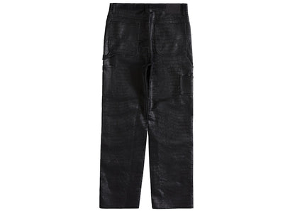 Supreme Faux Croc Painter Pant Black