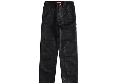 Supreme Faux Croc Painter Pant Black