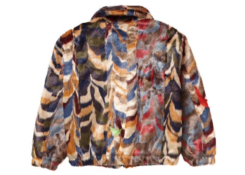 Supreme Faux Fur Bomber Jacket Multicolor