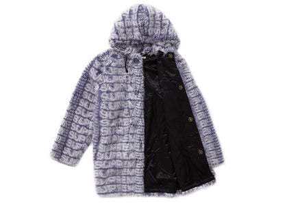 Supreme Faux Fur Hooded Coat Purple