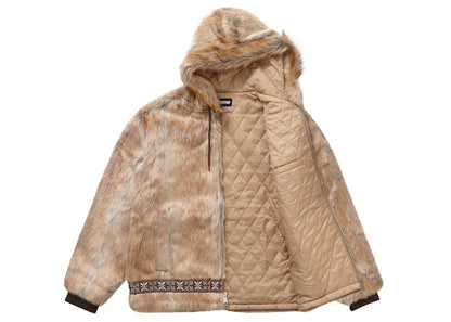 Supreme Faux Fur Parka Brown