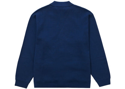 Supreme Faux Fur Zip Up Cardigan Blue