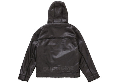 Supreme Faux Shearling Hooded Jacket (SS23) Black