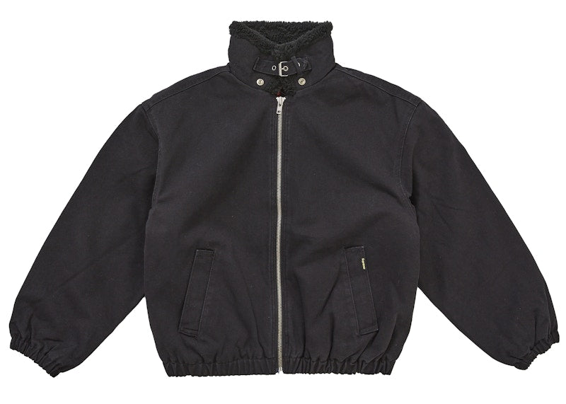 Supreme Faux Sherling Lined Bomber Jacket (FW25) Black