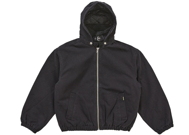 Supreme Faux Sherling Lined Bomber Jacket (FW25) Black