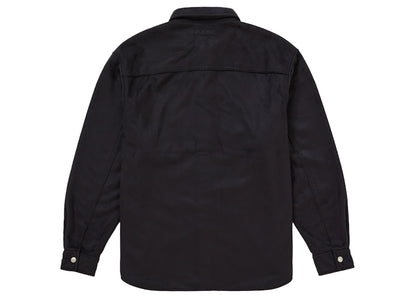 Supreme Faux Suede Snap Shirt Black