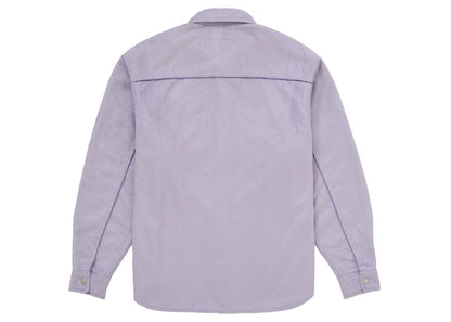 Supreme Faux Suede Snap Shirt Lilac