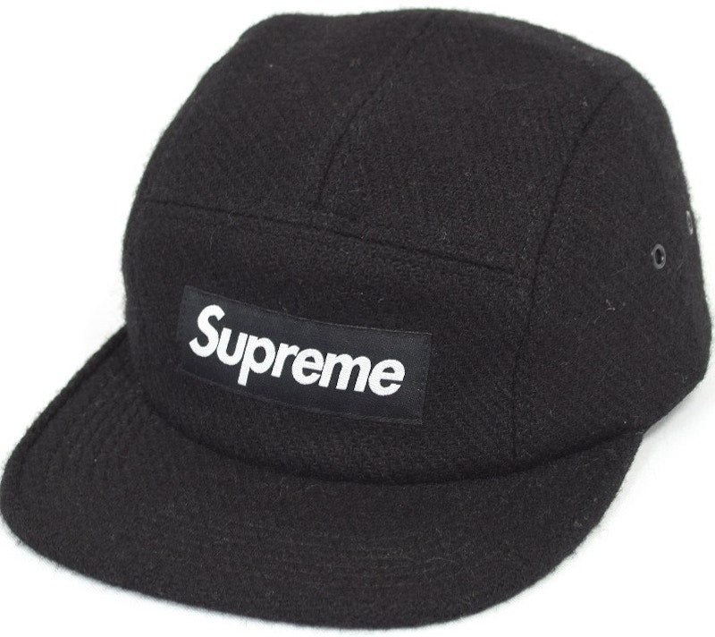Supreme Featherweight Wool Camp Cap Black