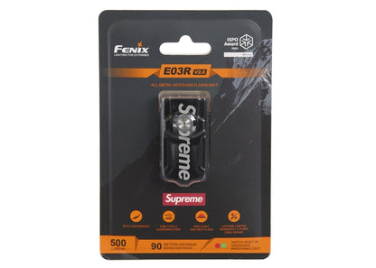 Supreme Fenix E03R Flashlight Keychain Black