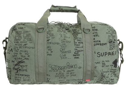 Supreme Field Duffle Bag Olive Gonz