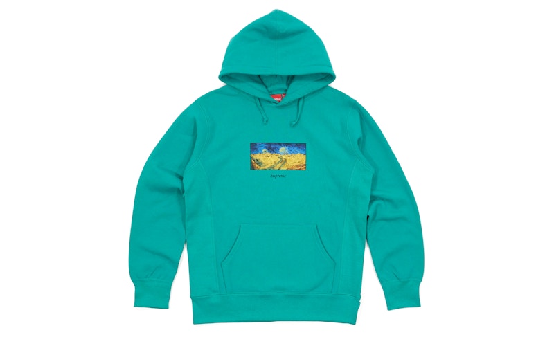 Supreme Field Hooded Sweatshirt Aqua