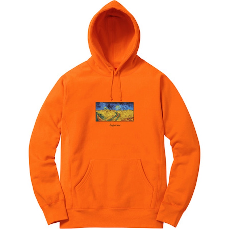 Supreme Field Hooded Sweatshirt Orange