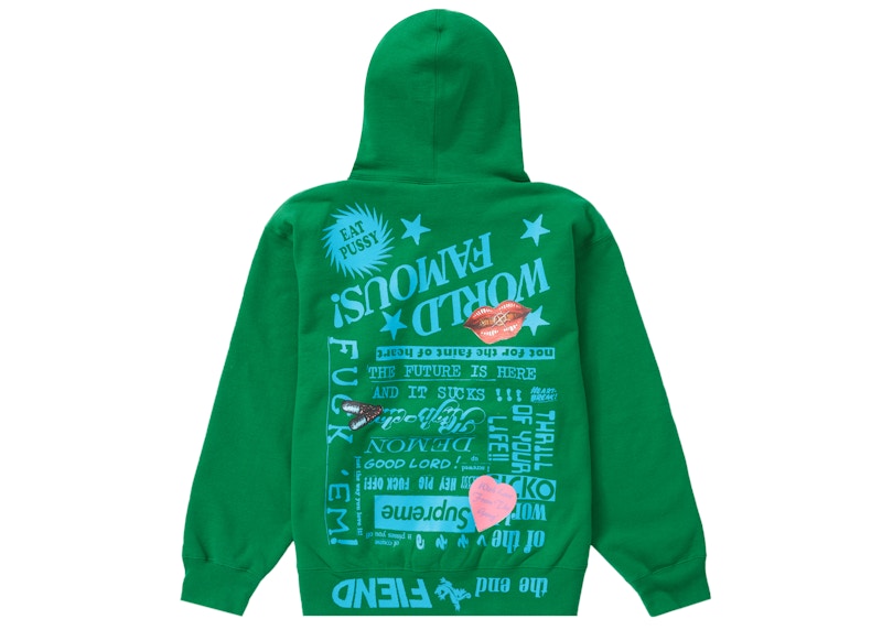 Supreme Fiend Hooded Sweatshirt Green