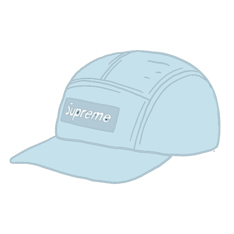 Supreme Fine Wale Corduroy Camp Cap Light Blue