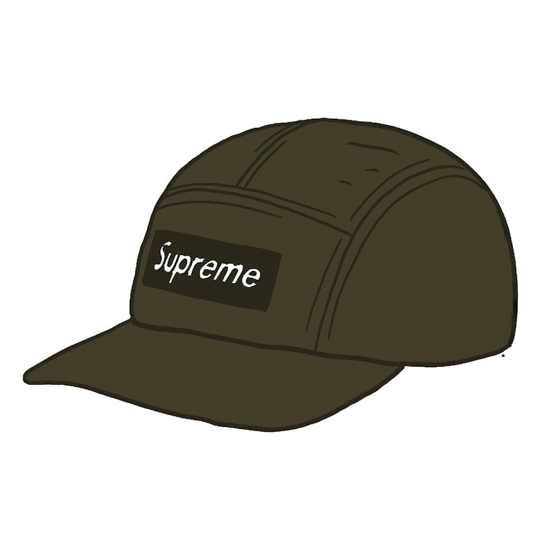 Supreme Fine Wale Corduroy Camp Cap Olive