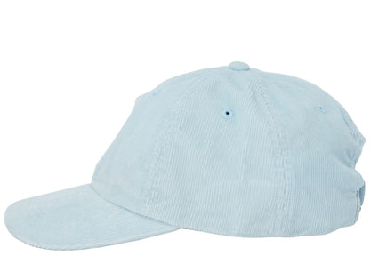 Supreme Fine Wale Corduroy S Logo 6-Panel Light Blue
