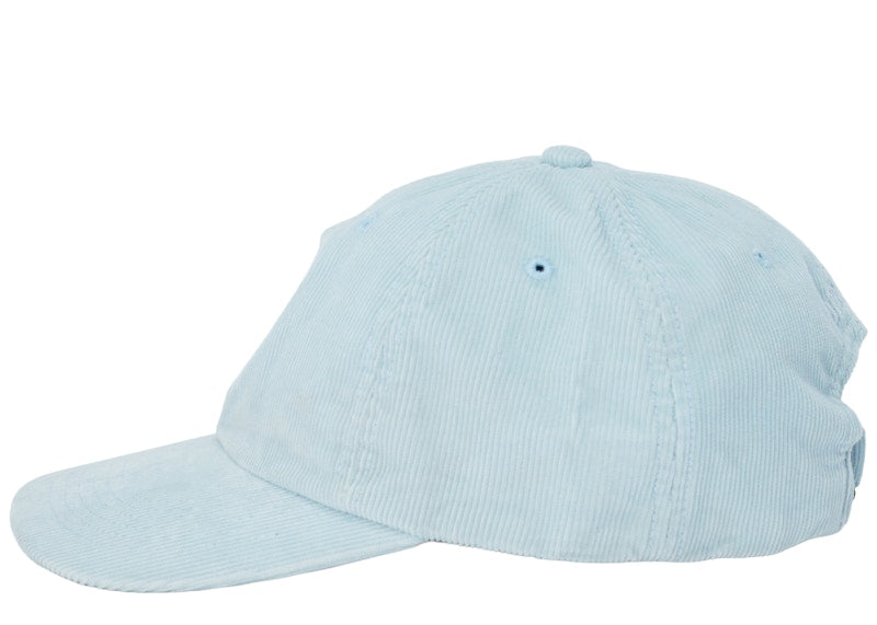 Supreme Fine Wale Corduroy S Logo 6-Panel Light Blue