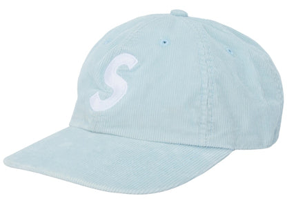 Supreme Fine Wale Corduroy S Logo 6-Panel Light Blue