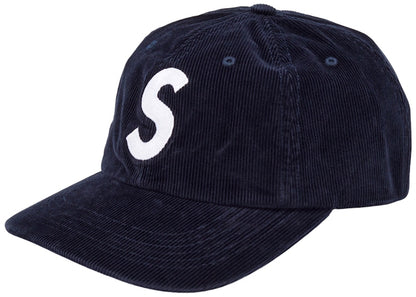 Supreme Fine Wale Corduroy S Logo 6-Panel Navy